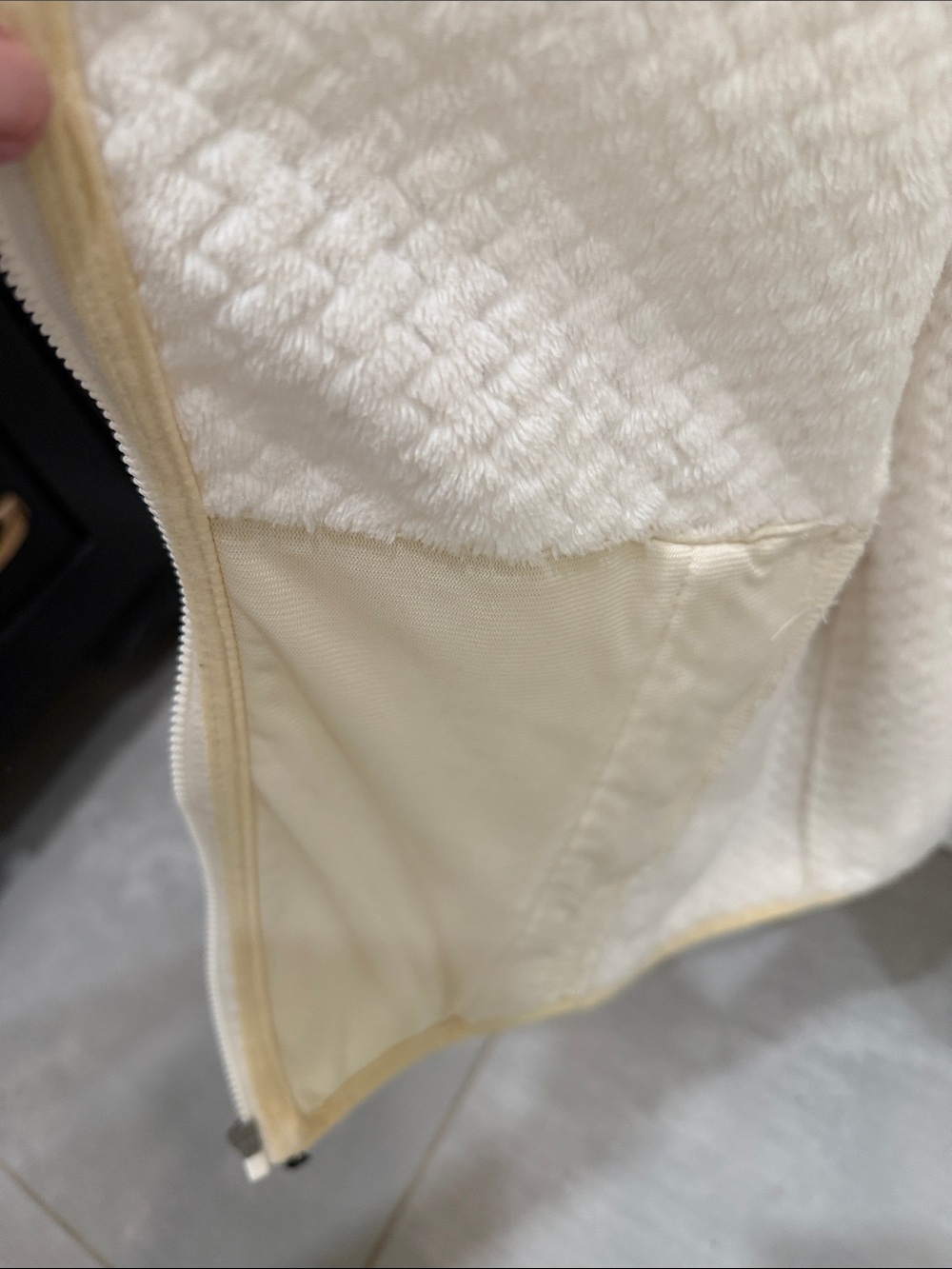 Columbia Women's Cream Textured Full‑Zip Fleece Jacket - Picture 5 of 5